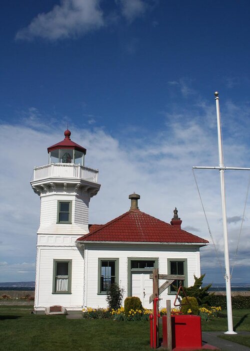 Lighthouse Greeting Card featuring the photograph Mukilteo Lighthouse LI7003 by Mary Gaines