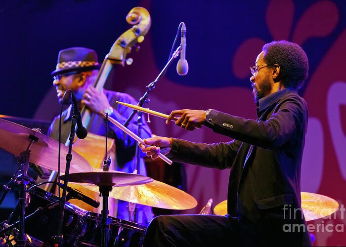 Music Greeting Card featuring the photograph Brian Blade by Craig Lovell