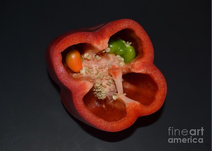 Pepper Greeting Card featuring the photograph Mutant Pepper by Melvin Turner