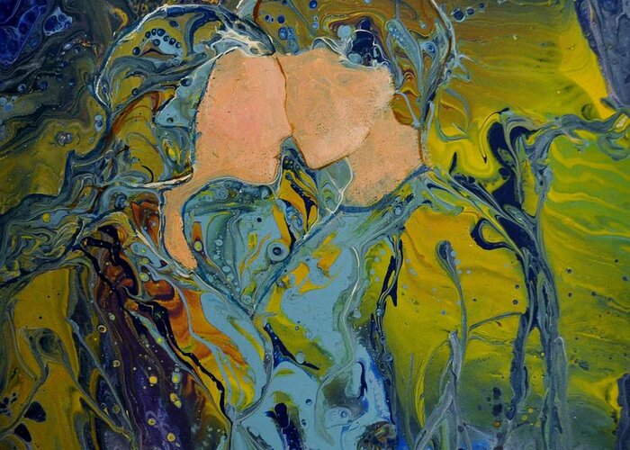 Romantic Couple Greeting Card featuring the painting My Fair Lady by Deborah Nell