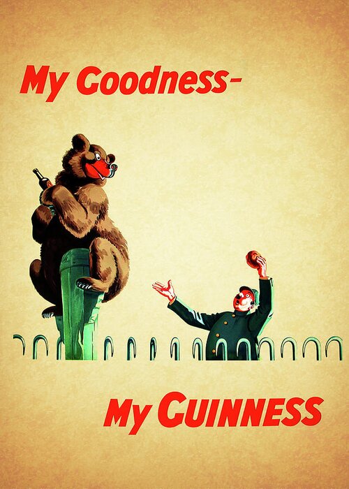 Guinness Greeting Card featuring the photograph My Goodness My Guinness 2 by Mark Rogan
