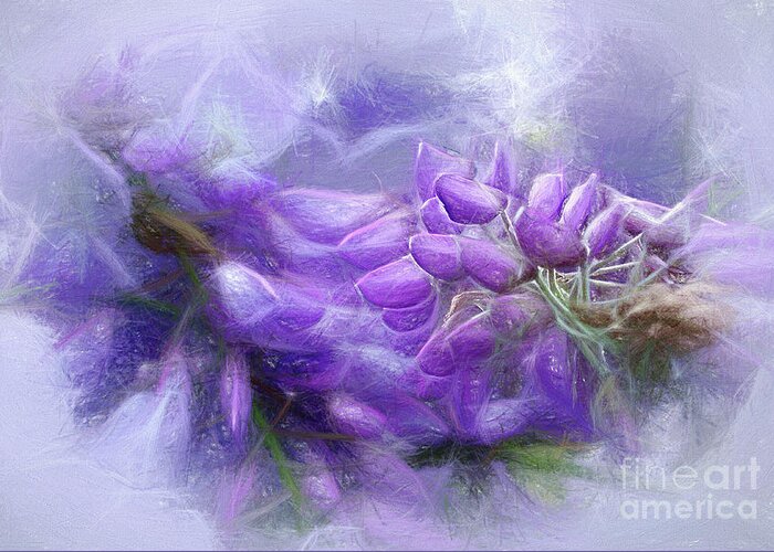 Mystical Wisteria Greeting Card featuring the photograph Mystical Wisteria by Kaye Menner by Kaye Menner