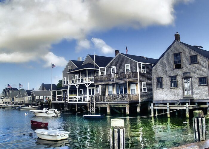 Nantucket Greeting Card featuring the photograph Nantucket Harbor in Summer by Tammy Wetzel