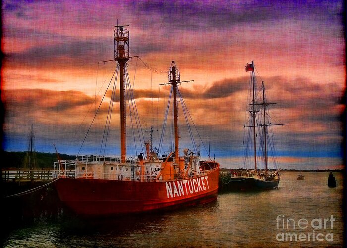 Nantucket Greeting Card featuring the photograph Nantucket Lightship by Jeff Breiman