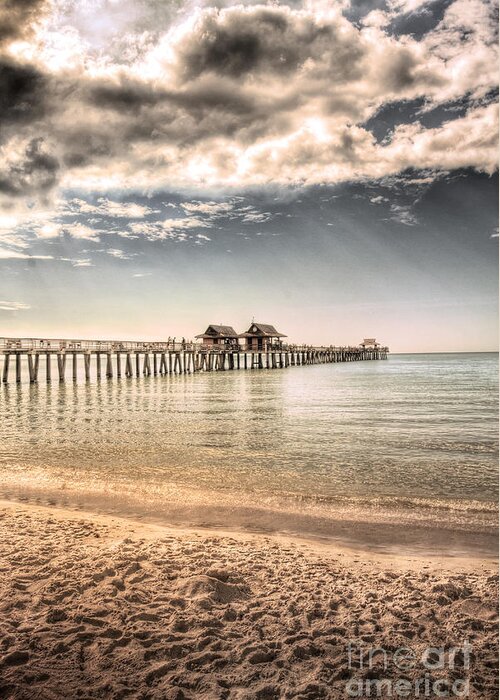 Naples Greeting Card featuring the photograph Naples Pier by Margie Hurwich