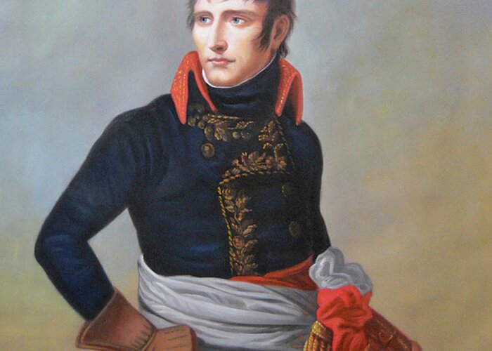 Napoleon Greeting Card featuring the painting Napoleon Bonaparte as First Consul by Andrea Appiani