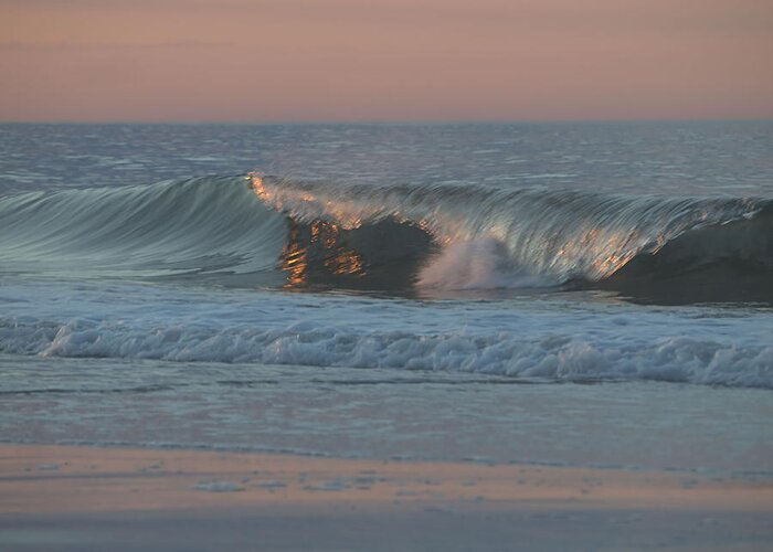 Wave Greeting Card featuring the photograph Natures Wave by Newwwman