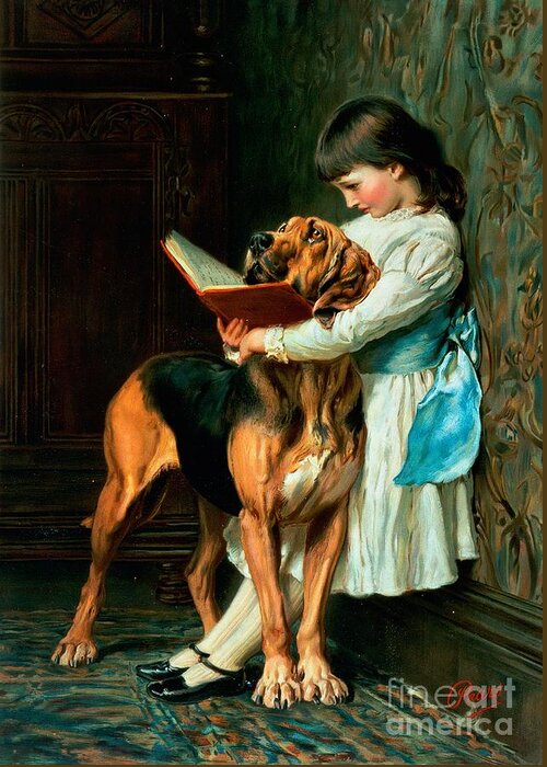 Naughty Greeting Card featuring the painting Naughty Boy or Compulsory Education by Briton Riviere