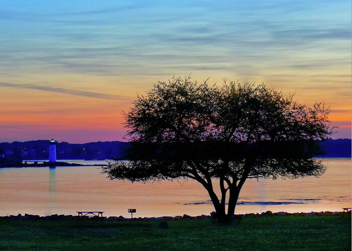 Sunrise Greeting Card featuring the photograph New Castle Sunrise by David Thompsen