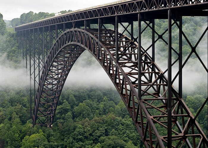 New Greeting Card featuring the photograph New River Gorge Bridge West Virginia by Brendan Reals