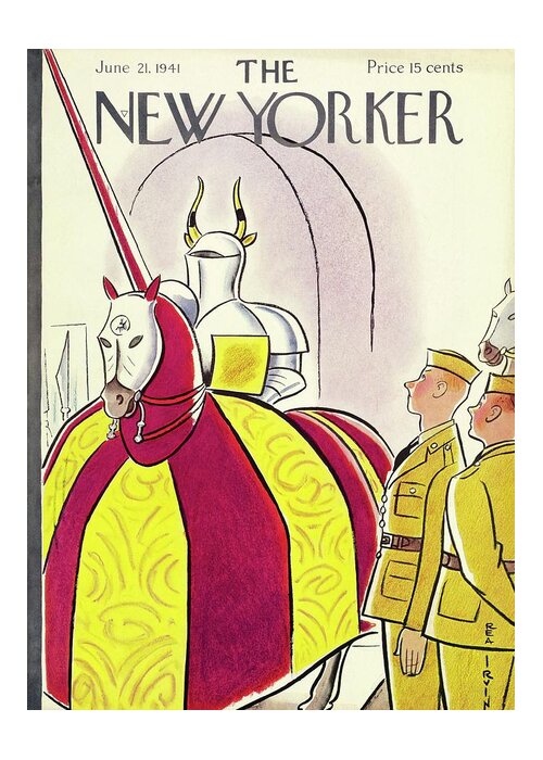 Museum Greeting Card featuring the painting New Yorker June 21 1941 by Rea Irvin
