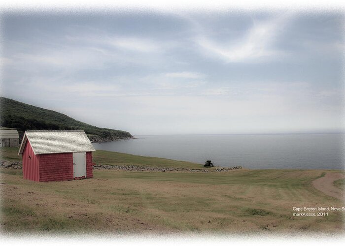  Greeting Card featuring the photograph Newfoundland coast by Mark Alesse