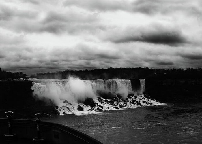 Clouds Greeting Card featuring the photograph Niagara Falls - Small Falls by JGracey Stinson