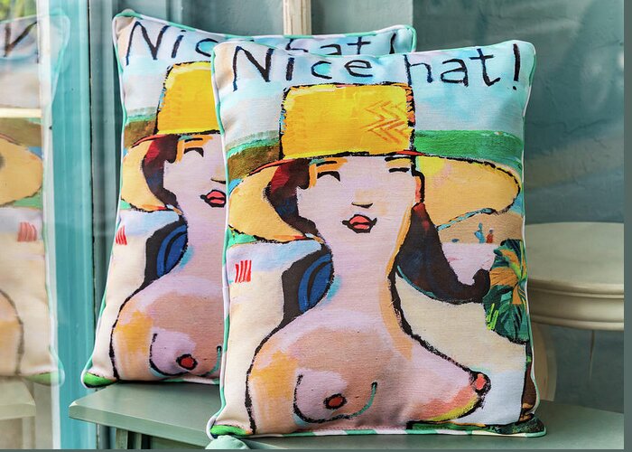 Background Greeting Card featuring the photograph Nice Pillows by David A Litman