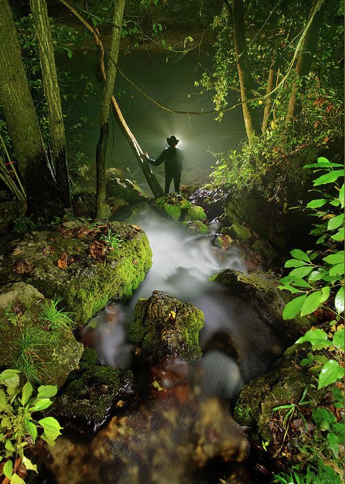 Water Greeting Card featuring the photograph Night Adventure by Robert Charity