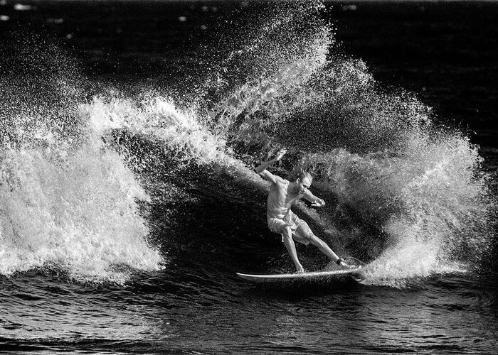 Surf Greeting Card featuring the photograph Night Moves by Sean Davey