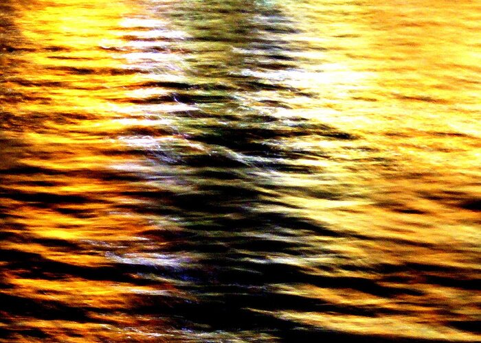 Night.wave.moon.sea.spiritual Greeting Card featuring the photograph Night Wave by Kumiko Mayer
