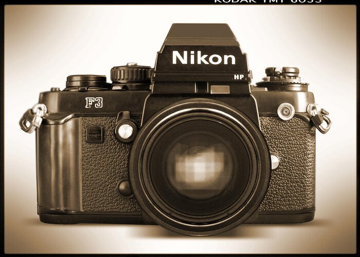 Vintage Nikon F3 Hp Greeting Card featuring the photograph Nikon F3 HP by Mike McGlothlen
