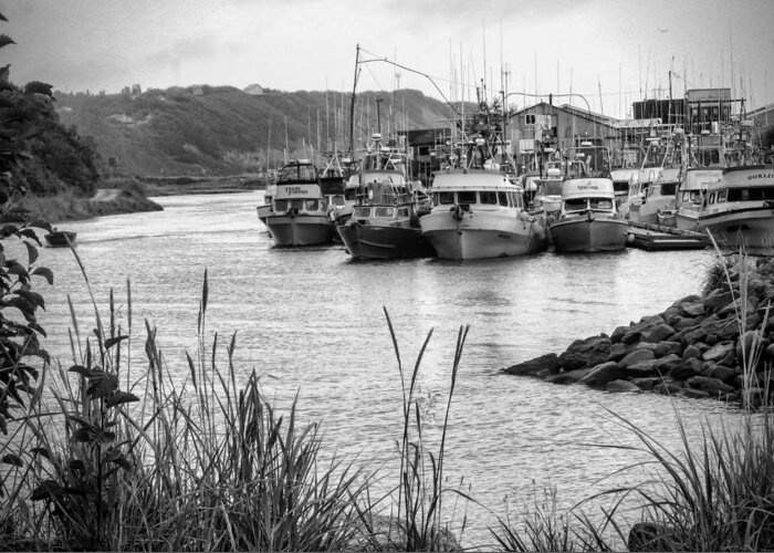 Ninilchik Boat Harbor Greeting Card featuring the photograph Ninilchik Boat Harbor by Phyllis Taylor