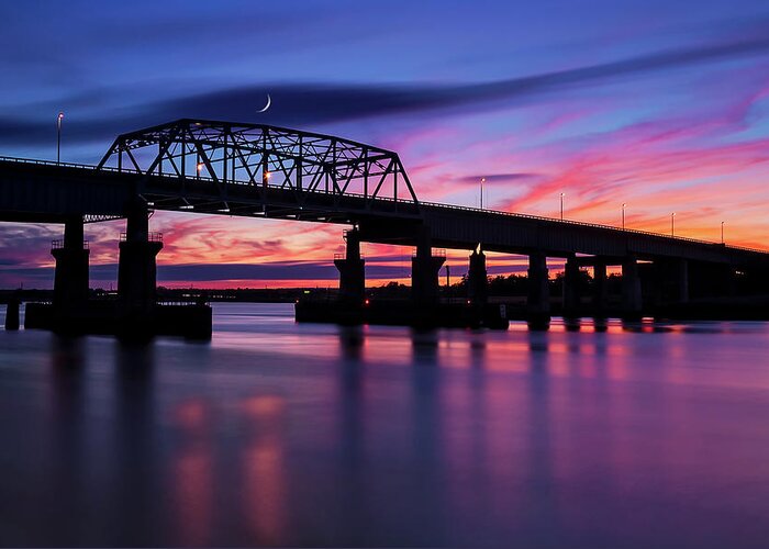 Secaucus Greeting Card featuring the photograph NJ Meadowlands Sunset by Susan Candelario
