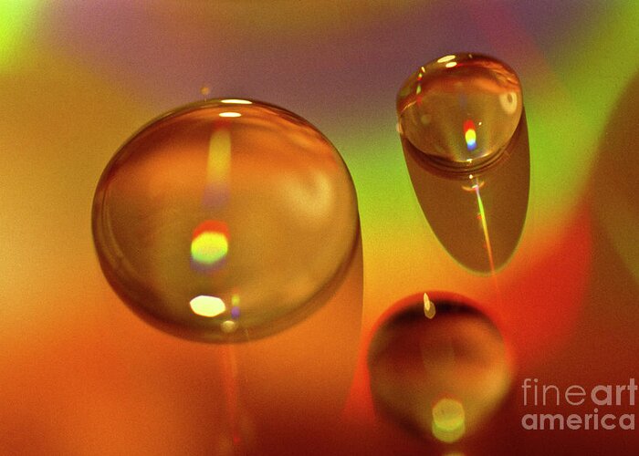 Abstract Greeting Card featuring the photograph No drop in the bucket by Heiko Koehrer-Wagner