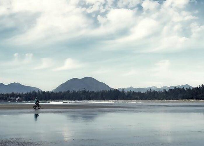 Tofino Greeting Card featuring the photograph No Particular Place to Go by Allan Van Gasbeck