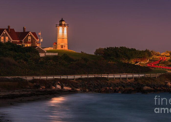 Usa Greeting Card featuring the photograph Nobska Lighthouse, Cape Cod, Massachusetts by Henk Meijer Photography