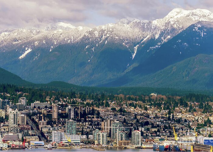 City Greeting Card featuring the photograph North Vancouver by Viktor Birkus