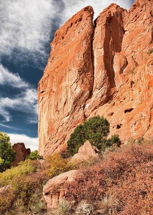 Garden Of The Gods Greeting Card featuring the photograph North Gateway Rock - Garden of The Gods by Kristia Adams