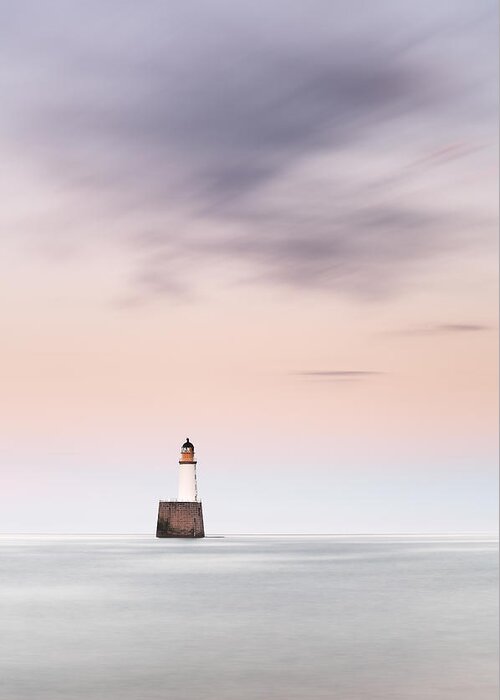 Rattray Head Lighthouse Greeting Card featuring the photograph North Sea Lighthouse by Grant Glendinning