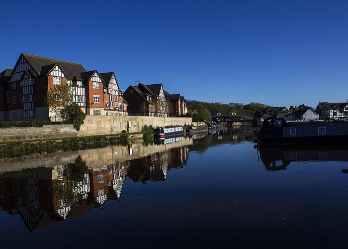 Northwich Greeting Card featuring the photograph Northwich Marina by Phil Tomlinson