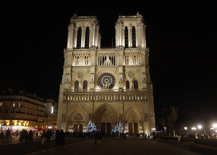 Notra Dame De Paris Greeting Card featuring the photograph Notre Dame de Paris by Erik Tanghe