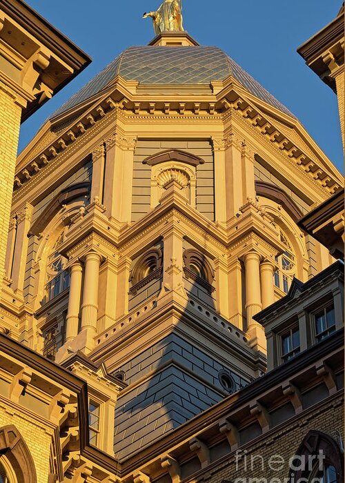 Building Greeting Card featuring the photograph Notre Dame Dome by Jerry Fornarotto