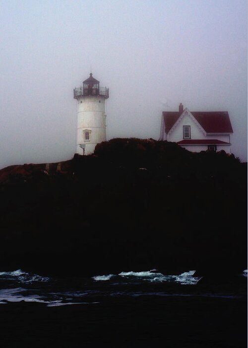 Ogunquit Greeting Card featuring the photograph Nubble Light house by Richard Ortolano