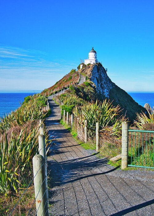 Nz Greeting Card featuring the photograph Nugget Point Lighthouse - Catlins - New Zealand by Steven Ralser