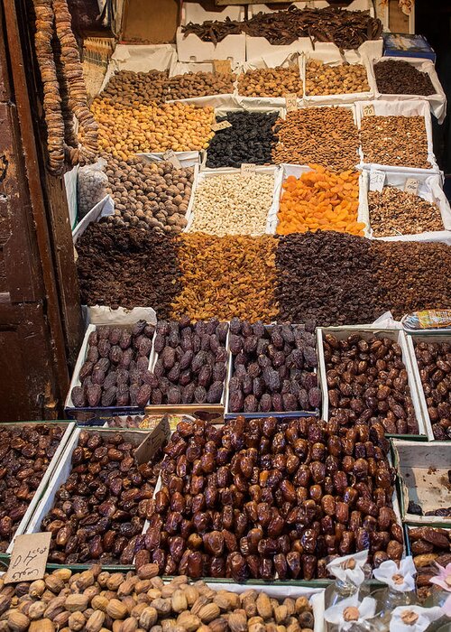 Photography Greeting Card featuring the photograph Nuts With Dates And Dried Fruit by Panoramic Images
