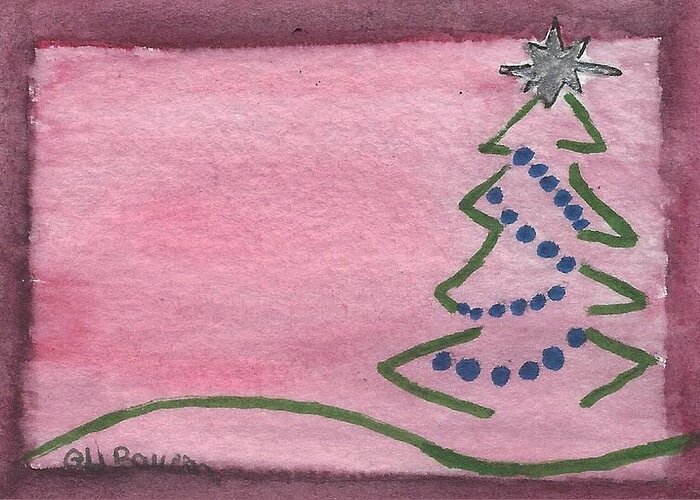 Christmas Greeting Card featuring the painting O Christmas Tree by Ali Baucom