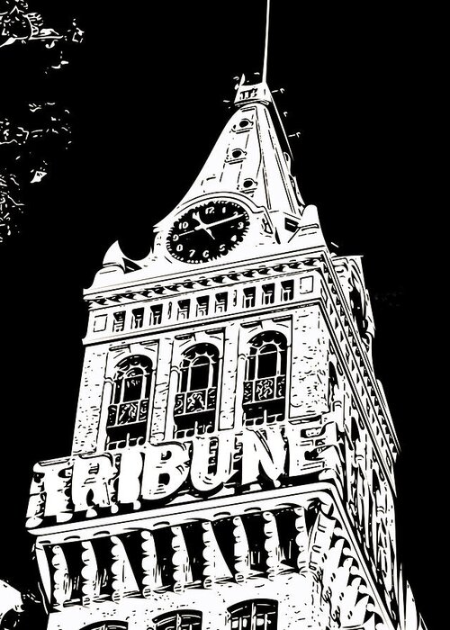 Oakland Tribune Greeting Card featuring the photograph Oakland Tribune by Bill Owen