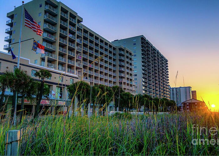Sunrise Greeting Card featuring the photograph Ocean Drive Sunrise North Myrtle Beach by David Smith