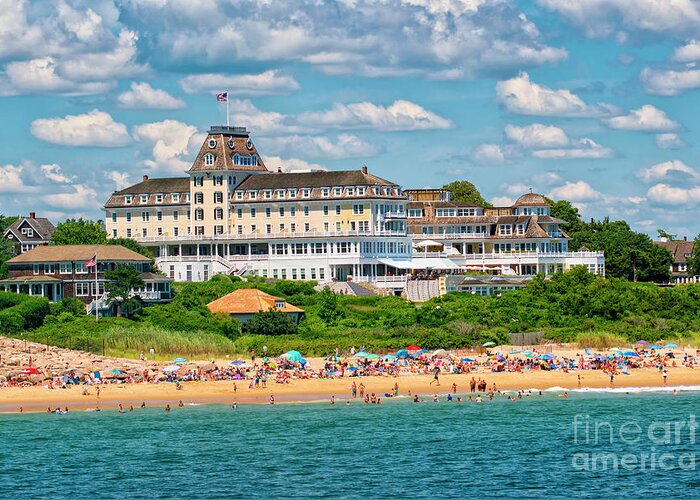 Watch Hill Greeting Card featuring the photograph Ocean House Summer by Joe Geraci