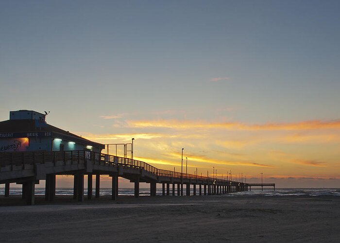 Pier Greeting Card featuring the photograph Ocean Pier by Brian Kinney