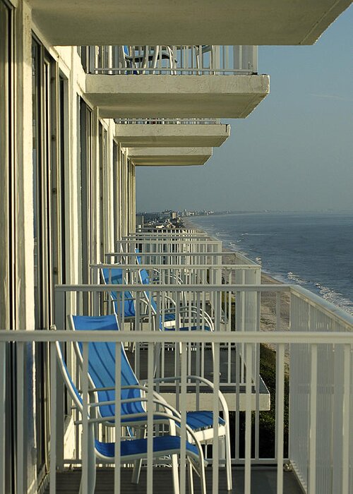 Water Greeting Card featuring the photograph Ocean View Balconies - Melbourne FL by Frank Mari