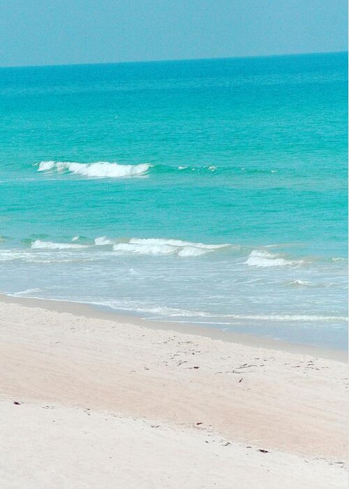Florida Greeting Card featuring the photograph Ocean's Blue by Rachelle Johnston