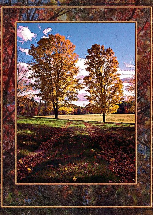 October Afternoon Beauty Greeting Card featuring the photograph October Afternoon Beauty by Joy Nichols