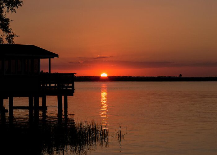 Sunset Greeting Card featuring the photograph Ogeechee Sunset 6 by J M Farris Photography