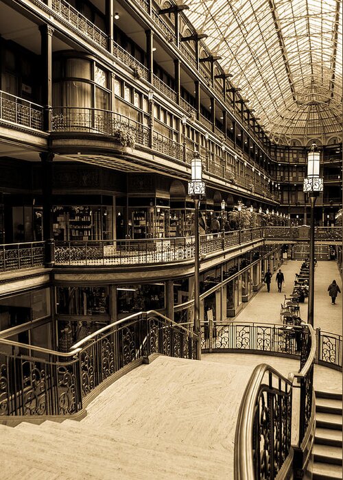 Cleveland Greeting Card featuring the photograph Old Arcade by Stewart Helberg