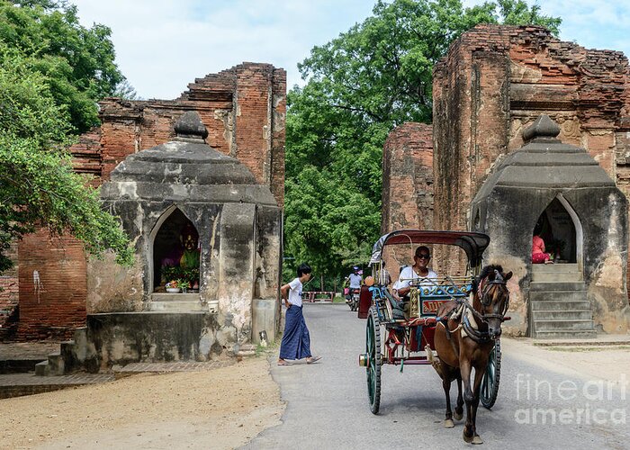 City Wall Greeting Card featuring the photograph Old Bagan by Werner Padarin