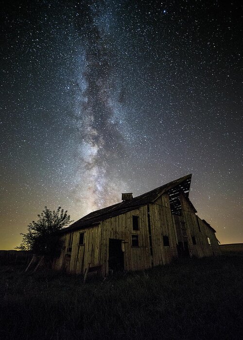  Sky Greeting Card featuring the photograph Old Barn by Aaron J Groen