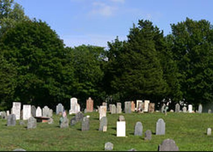 Grave Yard Greeting Card featuring the photograph Old Burial Ground by Sam Smyth