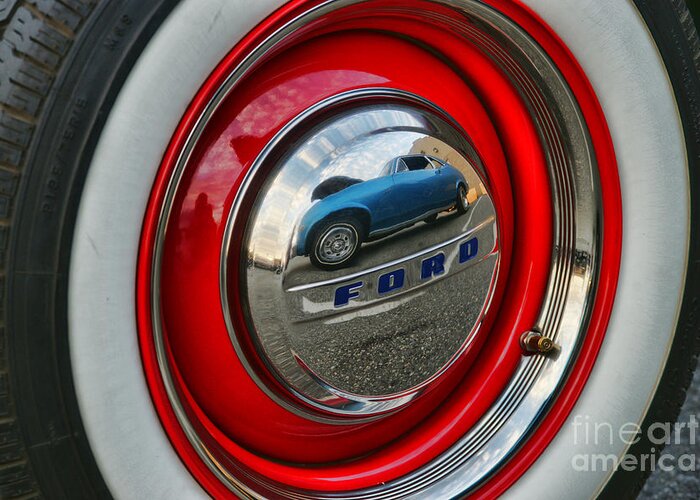 Cars Greeting Card featuring the photograph Old Car Tire Abstract by Randy Harris